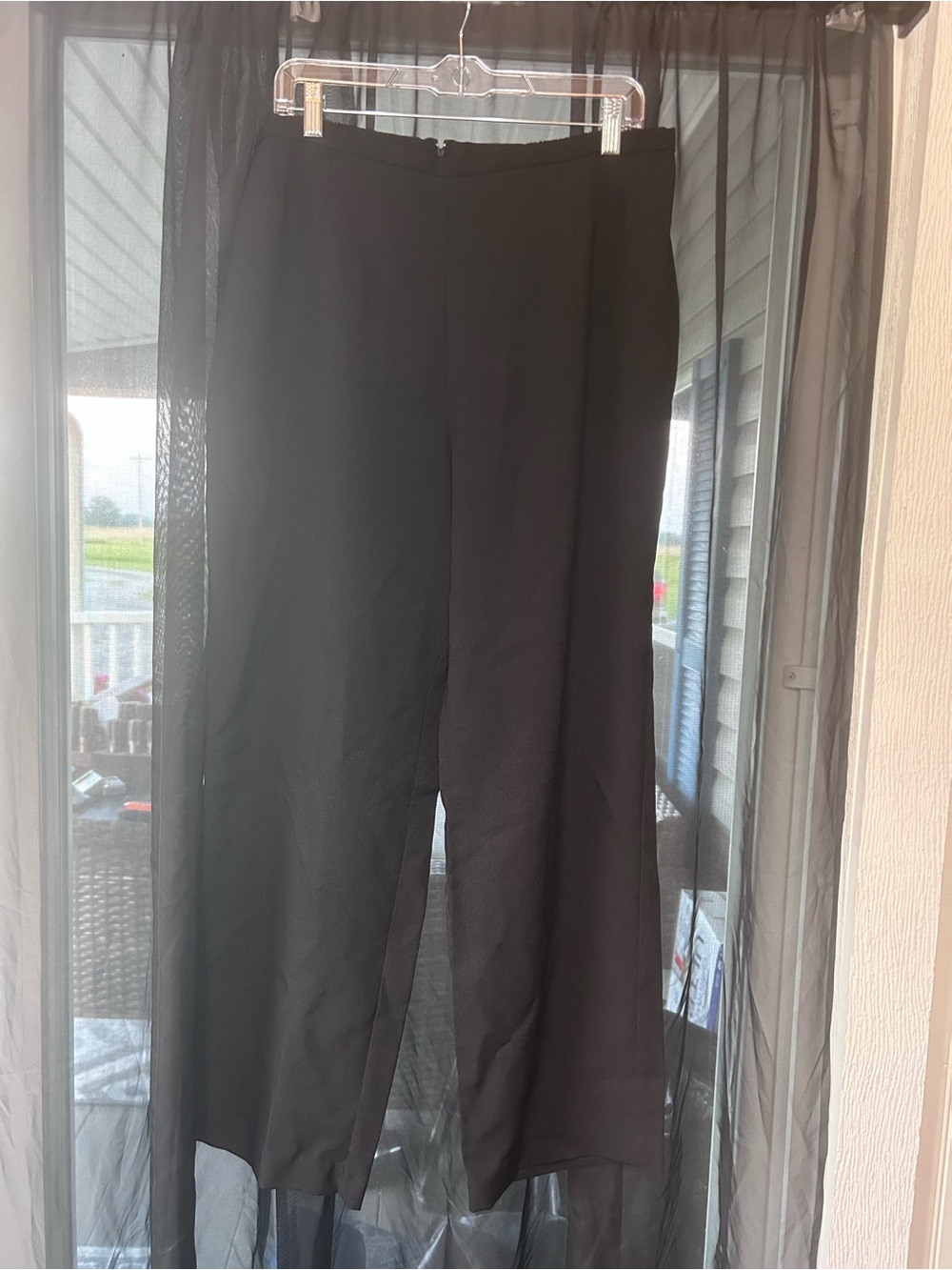 Women's Black Wide-Leg Trousers